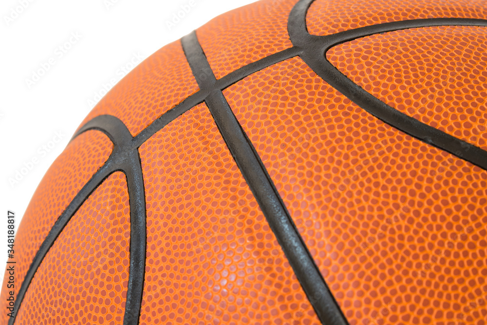 Fototapeta premium Macro basketball texture