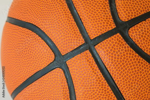 Macro basketball texture