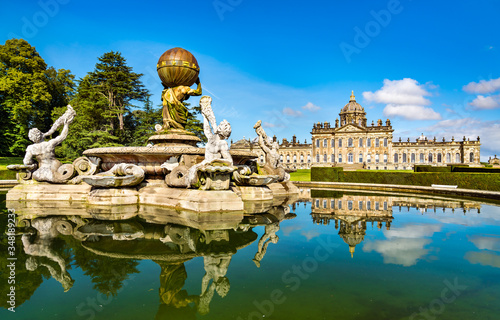 Atlas Fountain at Castle Howard near York, England