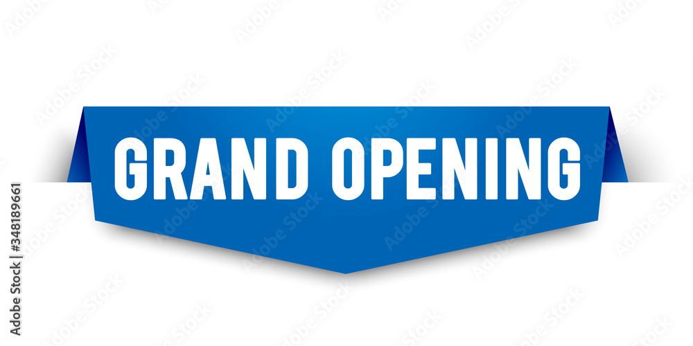 Vector Illustration Modern Grand Opening Label Vector Illustration Modern Grand Opening Label