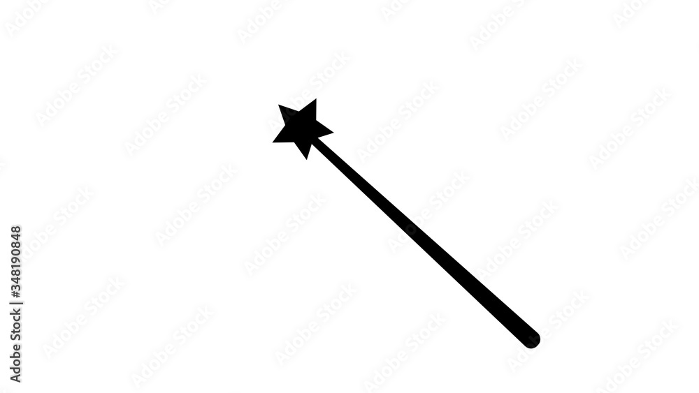 Wand Magic stick icon vector template. Wand Magic stick icon vector template.