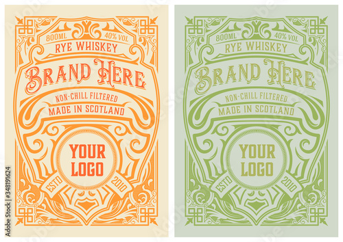 Vintage Label for packig. Vector layered