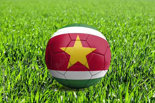 Suriname Flag on Soccer Ball