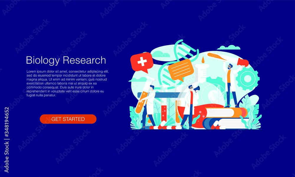Biology research medical vector illustration Laboratory concept template background isolated can be use for presentation web banner UI UX landing page Biology research medical vector illustration Laboratory concept template background isolated can be use for presentation web banner UI UX landing page