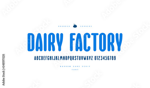 Decorative narrow sans serif font
