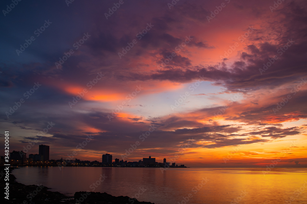 Havana Skyline at Sunset 