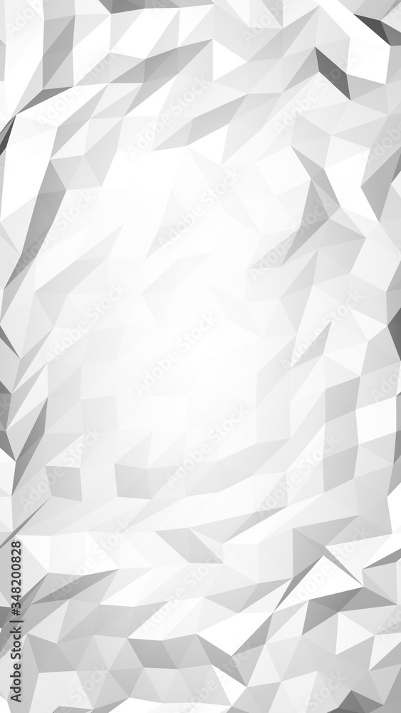 White abstract background. Lowpoly backdrop. Crumpled paper. 3D illustration White abstract background. Lowpoly backdrop. Crumpled paper. 3D illustration