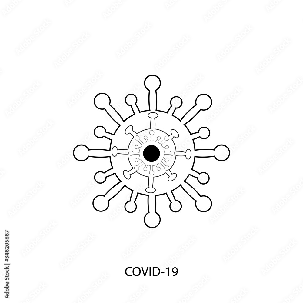 Vector design of Covid-19 coronavirus Vector design of Covid-19 coronavirus
