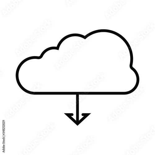 Download icon vector illustration photo