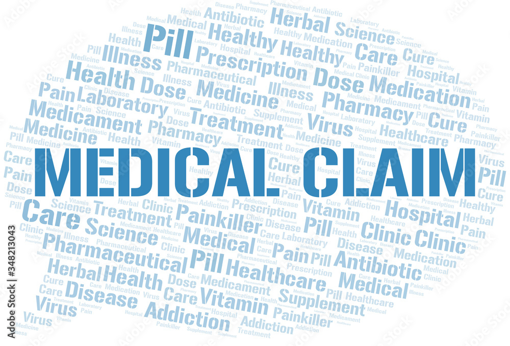 Medical Claim word cloud collage made with text only. Medical Claim word cloud collage made with text only.