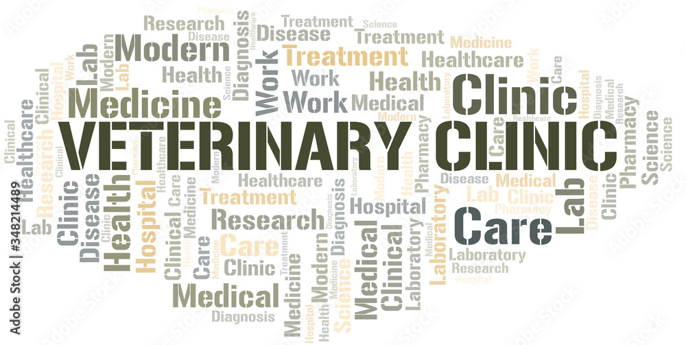 Veterinary Clinic word cloud collage made with text only. Veterinary Clinic word cloud collage made with text only.