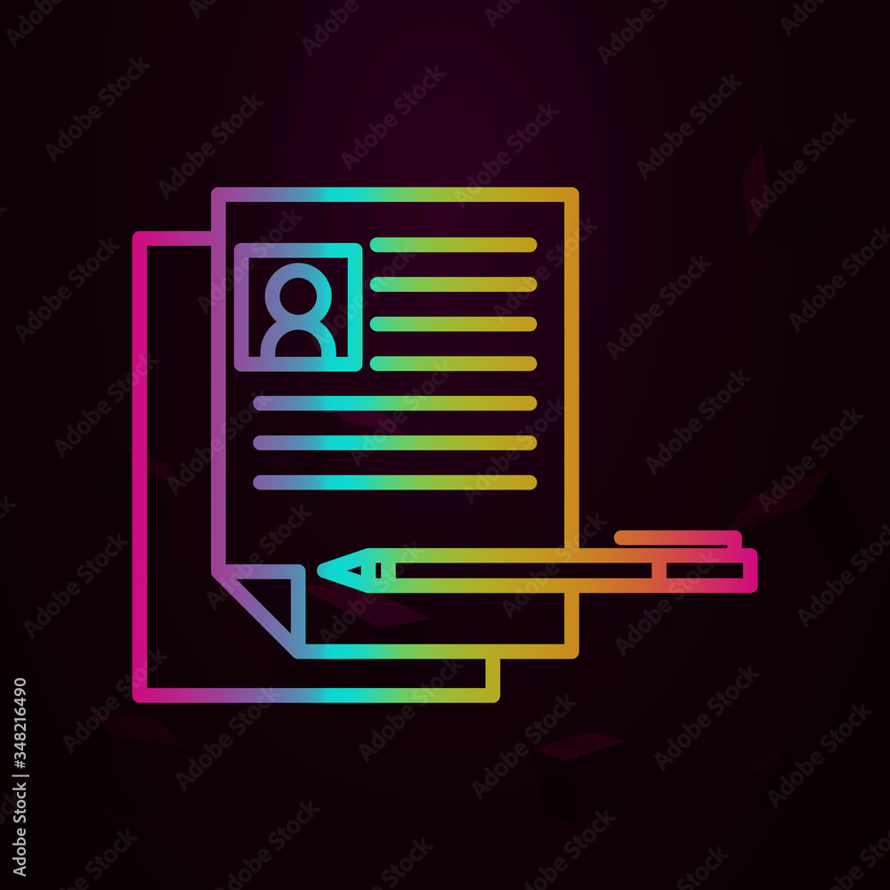 Corporate and business, career, curriculum, job, resume cv nolan icon. Simple thin line, outline vector of Corporate and business icons for ui and ux, website or mobile application Corporate and business, career, curriculum, job, resume cv nolan icon. Simple thin line, outline vector of Corporate and business icons for ui and ux, website or mobile application