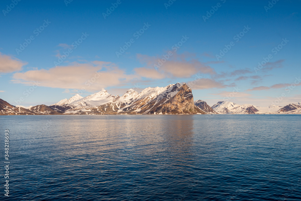 Arctic landscape with beautiful lighting in Svalbard Arctic landscape with beautiful lighting in Svalbard