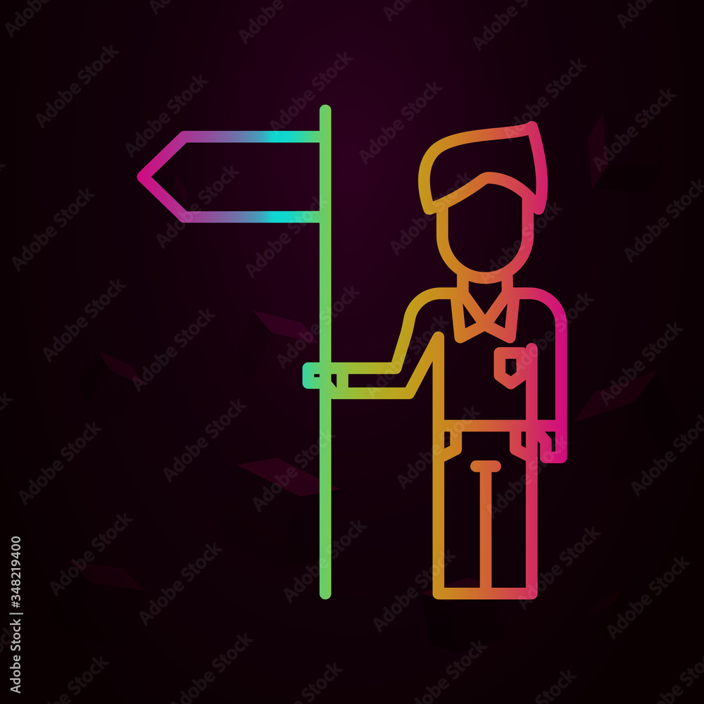 Corporate and business, flag nolan icon. Simple thin line, outline vector of Corporate and business icons for ui and ux, website or mobile application Corporate and business, flag nolan icon. Simple thin line, outline vector of Corporate and business icons for ui and ux, website or mobile application
