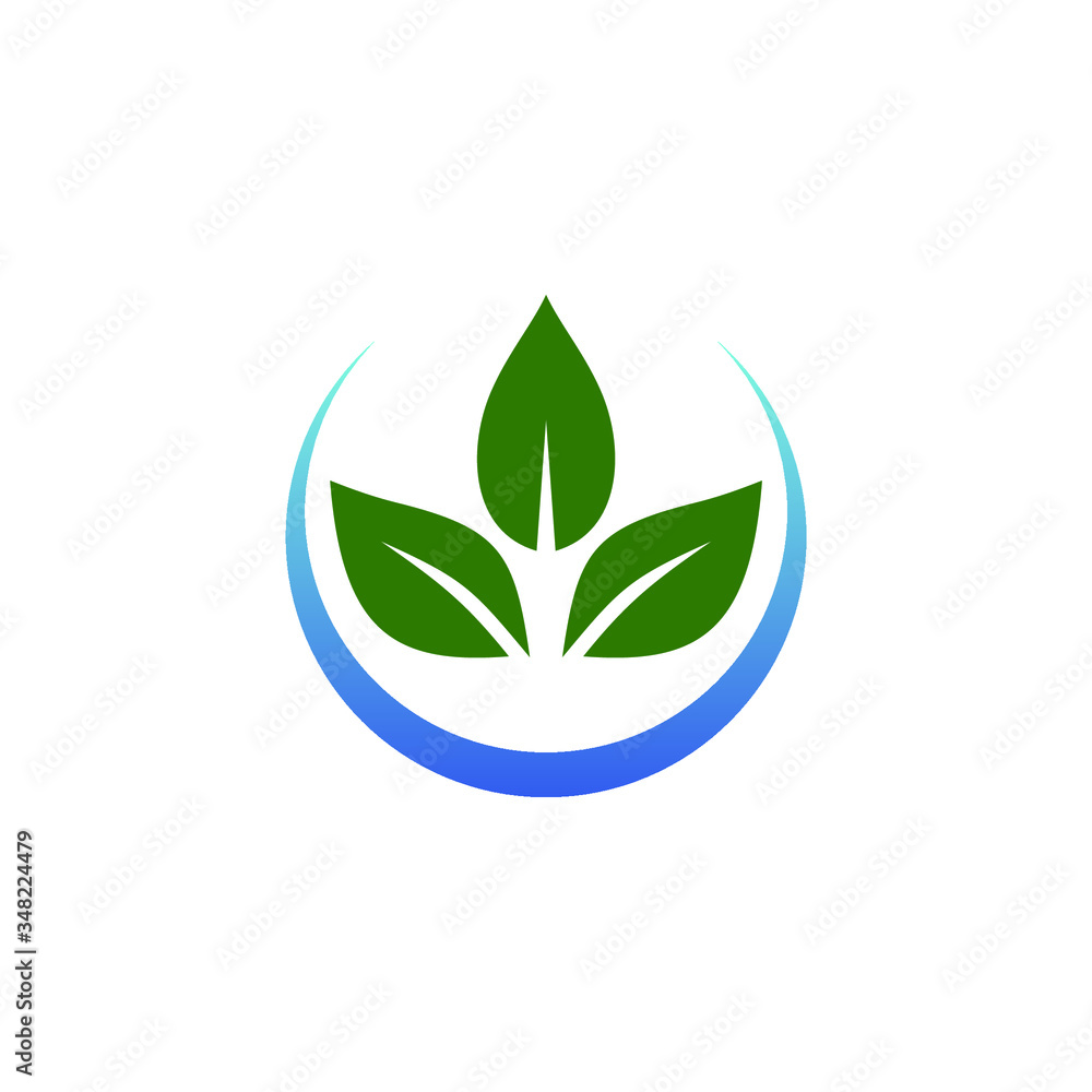 Leaves nature logo design vector Leaves nature logo design vector