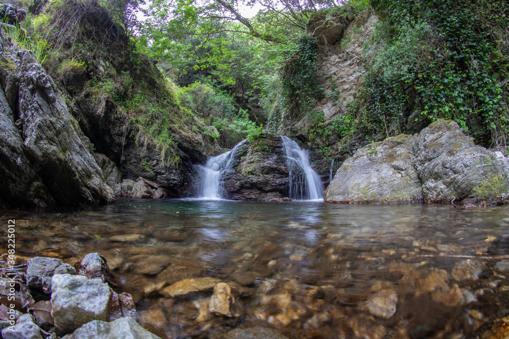 Fototapeta premium Piminoro waterfall, in the Aspromonte national park.