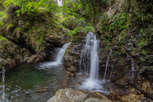 Piminoro waterfall  in the Aspromonte national park.