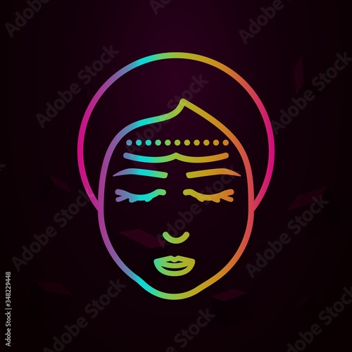Woman, correction forehead nolan icon Simple thin line, outline vector of Anti age icons for ui and ux, website or mobile application