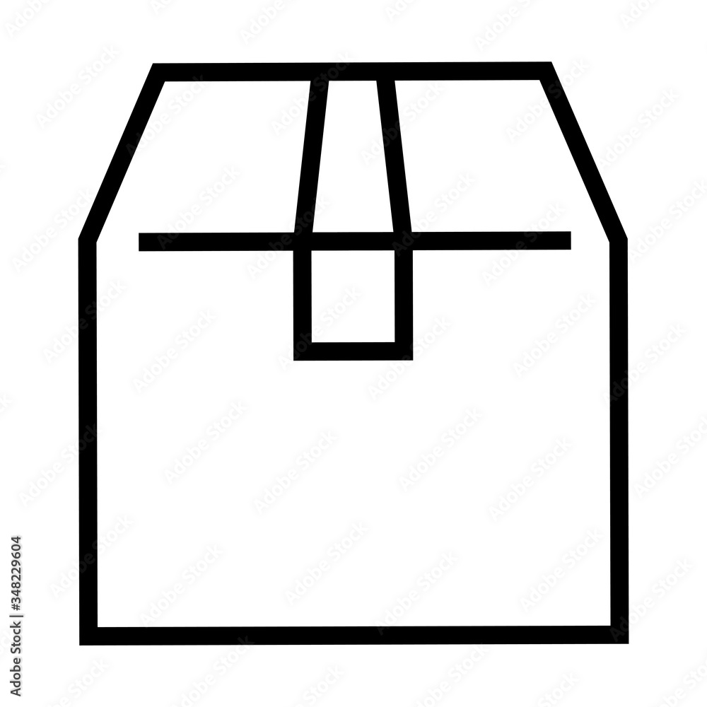 box package icon, line style box package icon, line style