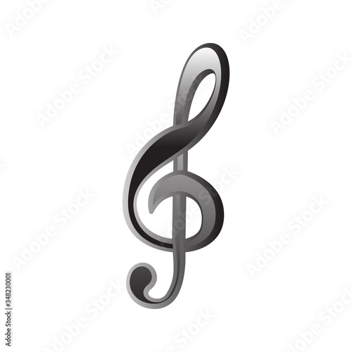 Musical, melody note icon