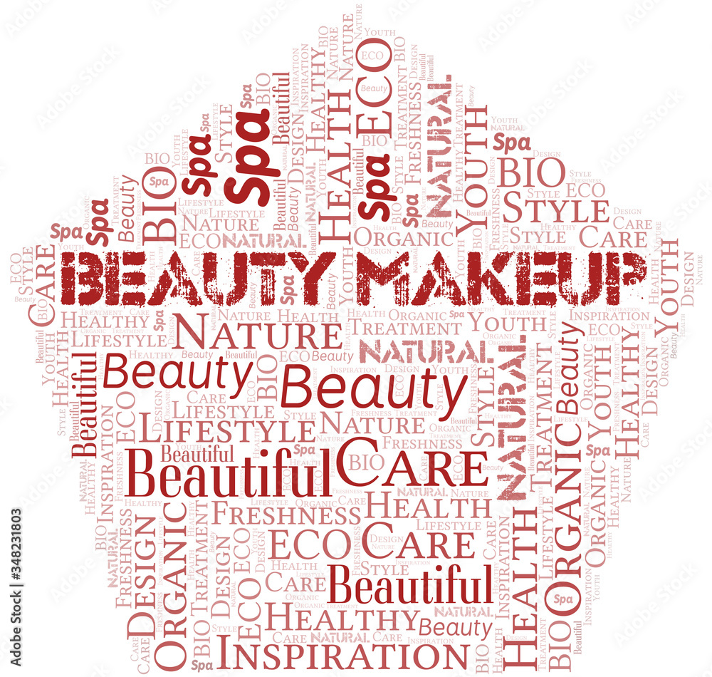 Beauty Makeup word cloud collage made with text only. Beauty Makeup word cloud collage made with text only.