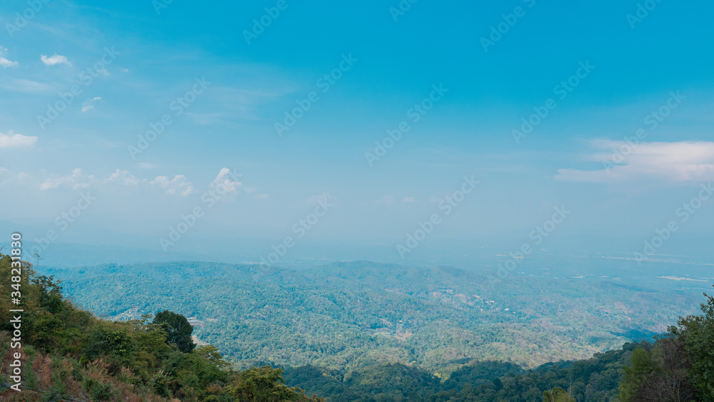 View on Doi Mon Jam, Chiang Mai tourist attraction View on Doi Mon Jam, Chiang Mai tourist attraction