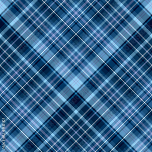 Seamless pattern in summer dark blue and violet colors for plaid, fabric, textile, clothes, tablecloth and other things. Vector image. 2
