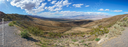panoramic view in death valley national park in california  usa