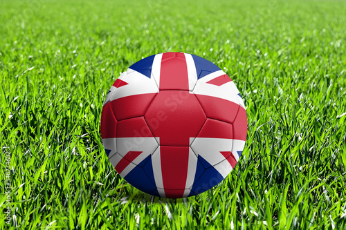 United Kingdom Flag on Soccer Ball