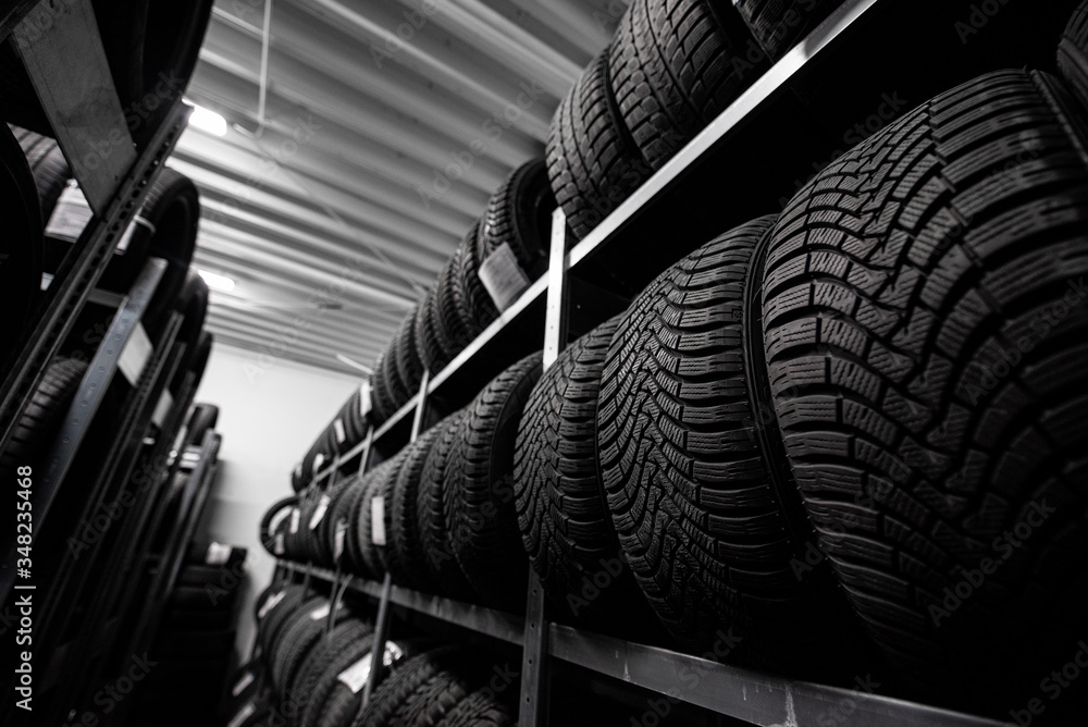 Tire magazine - vulcanization ceter - tires racks
