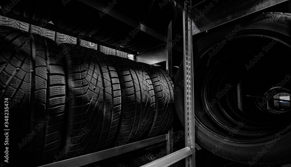 Tire magazine - vulcanization ceter - tires racks
