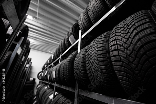 Tire magazine - vulcanization ceter - tires racks