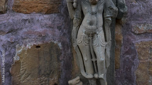 Sculpture at the Khajuraho Group of Monuments in the Chhatarpur district, Madhya Pradesh, India, Asia photo