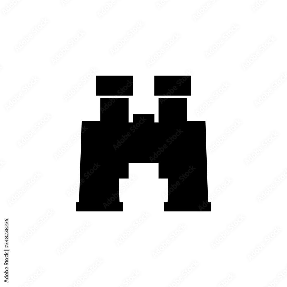 Obraz premium Binoculars icon, logo isolated on white background