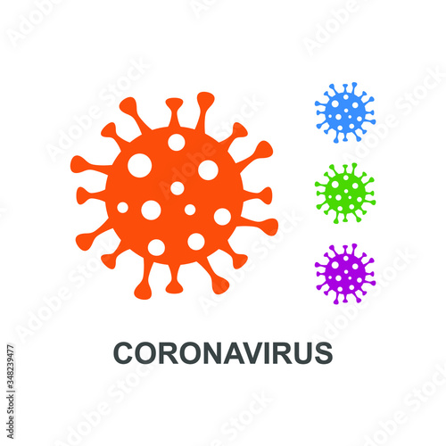 Coronavirus illustration clipart vector design