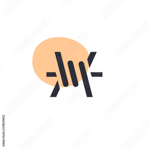 Barbed wire -  Icon