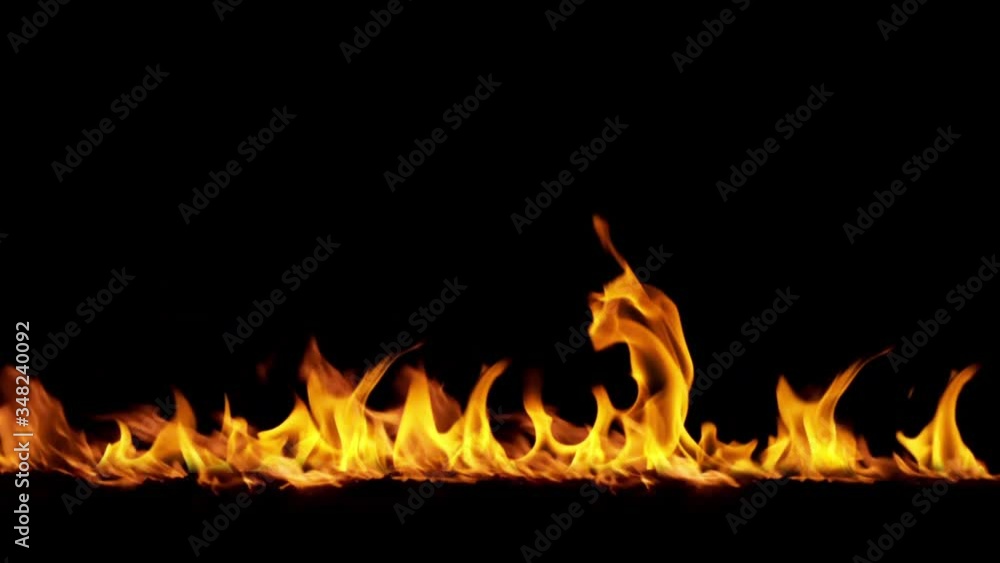 Firing line in slow motion isolated on a black background HD 1920x1080