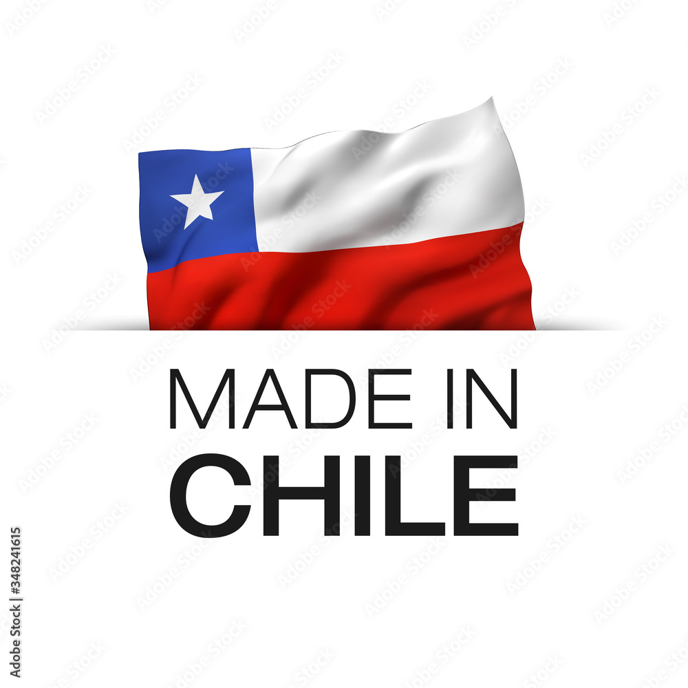 Naklejka premium Made in Chile - Label