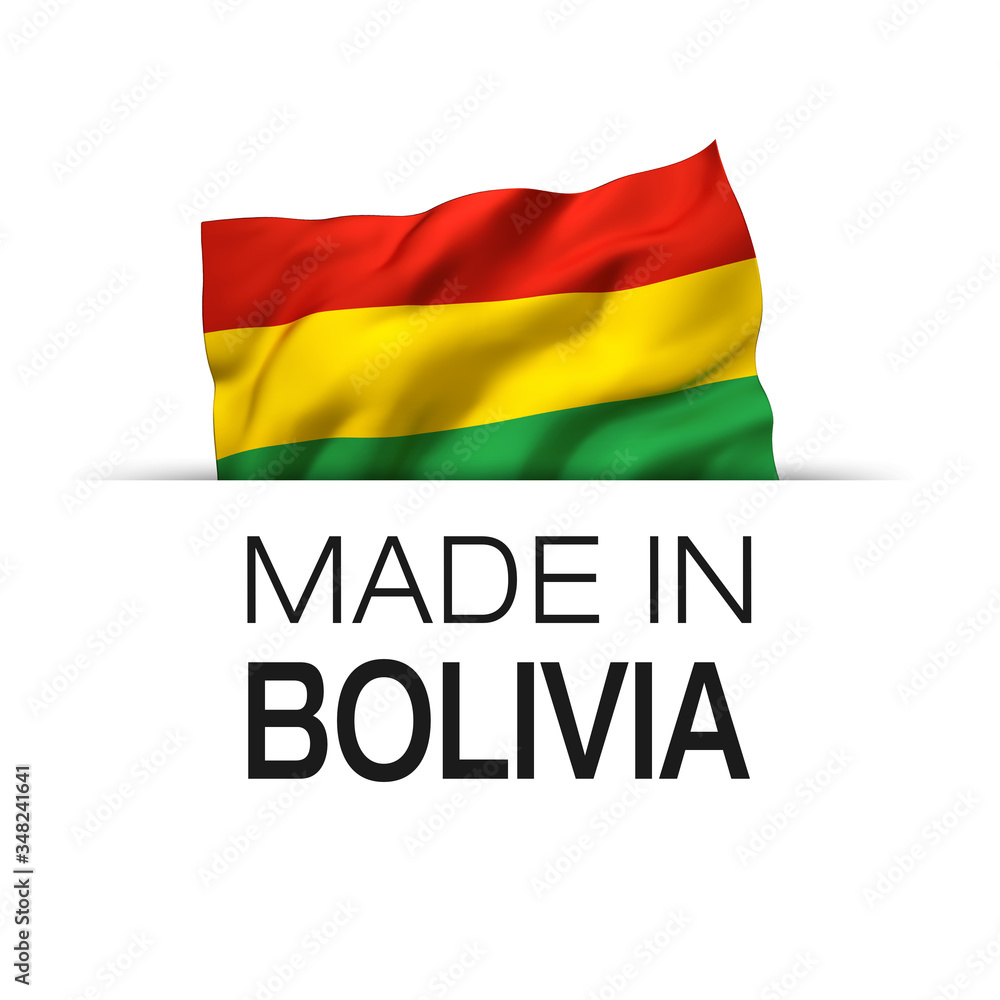Fototapeta premium Made in Bolivia - Label