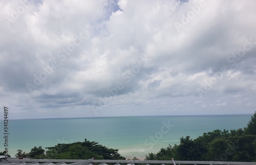 clouds over the sea