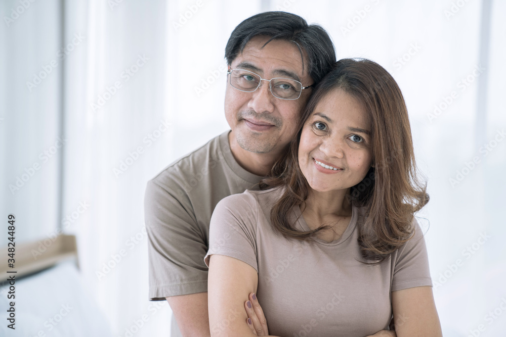Happy life concept, Older couple have good health and get happiness. Happy life concept, Older couple have good health and get happiness.