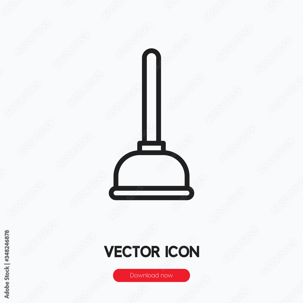 plunger icon vector sign symbol plunger icon vector sign symbol