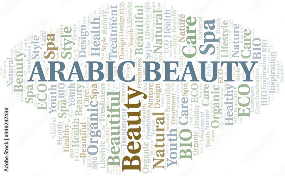 Arabic Beauty word cloud collage made with text only. Arabic Beauty word cloud collage made with text only.