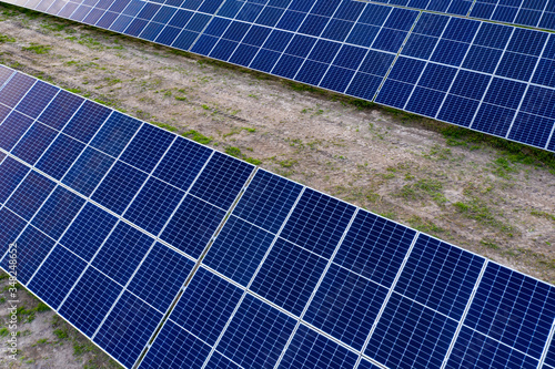 PV solar plant. Photovoltaic station