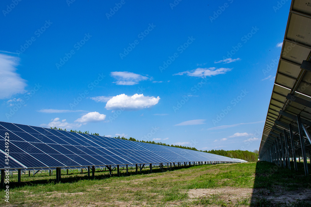 PV solar plant. Photovoltaic station PV solar plant. Photovoltaic station
