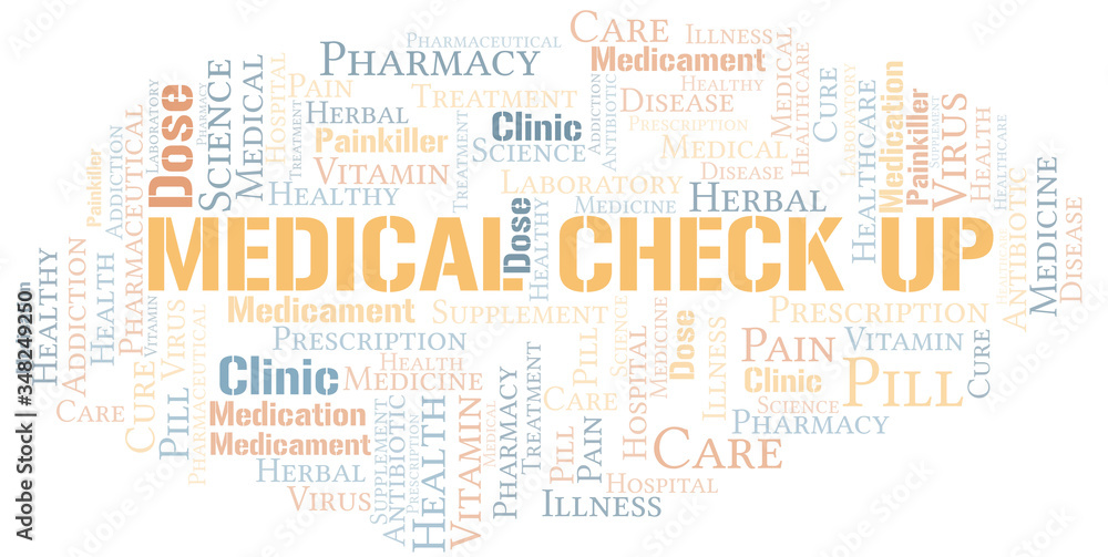 Medical Check Up word cloud collage made with text only. Medical Check Up word cloud collage made with text only.