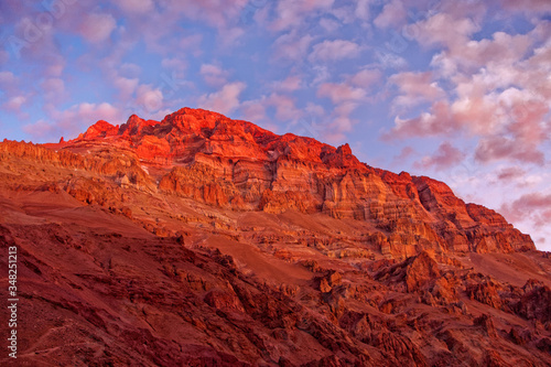 Landscape while climbing to the top of Aconcagua in Argentina.