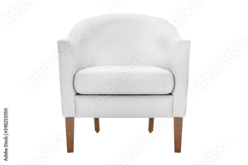 Beautiful armchair modern designer isolated on white