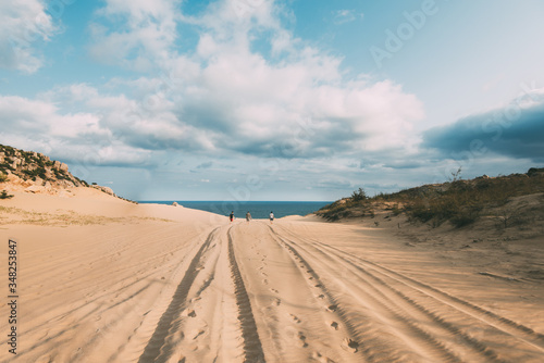 road from desert to the sea