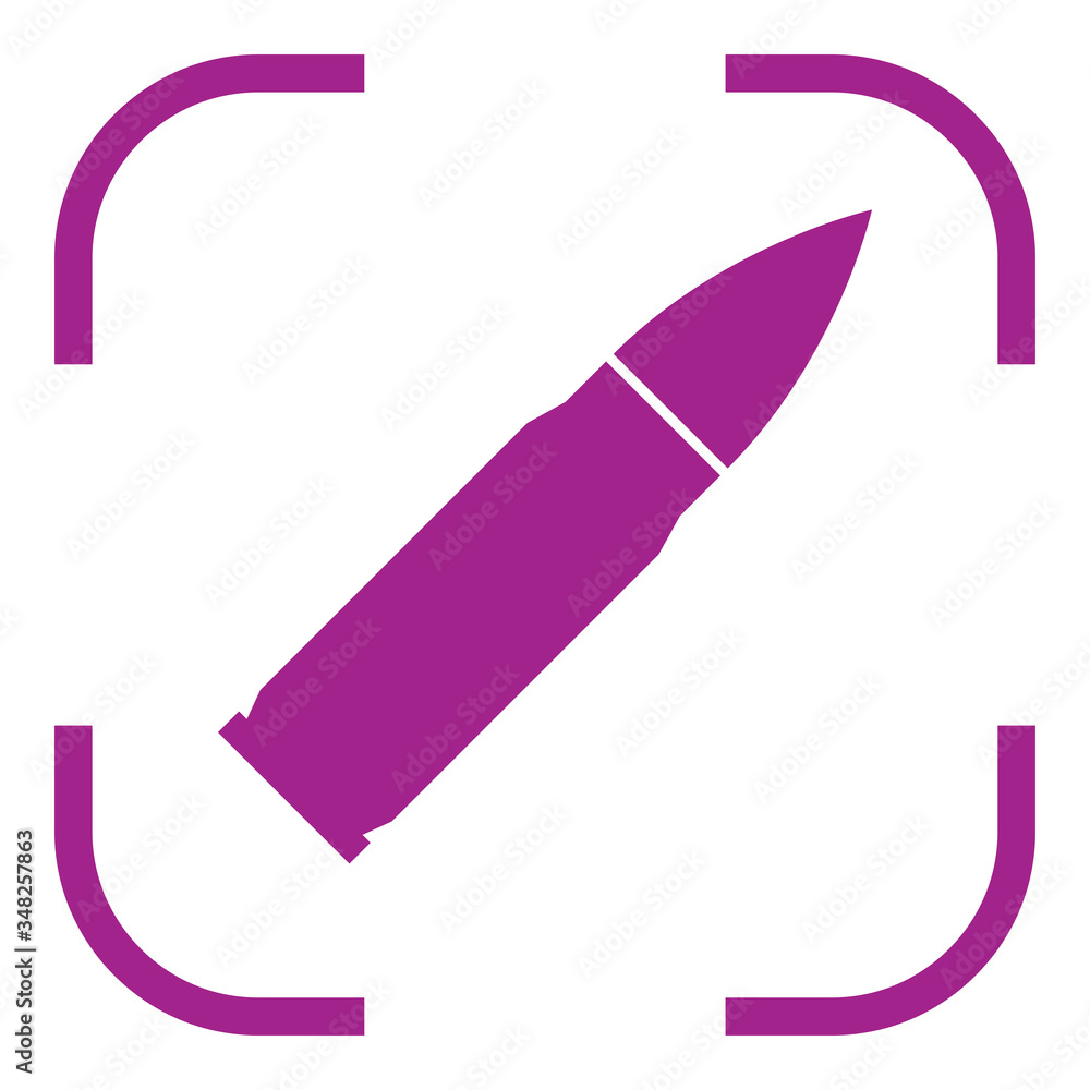 Bullet simple icon. Flat desing